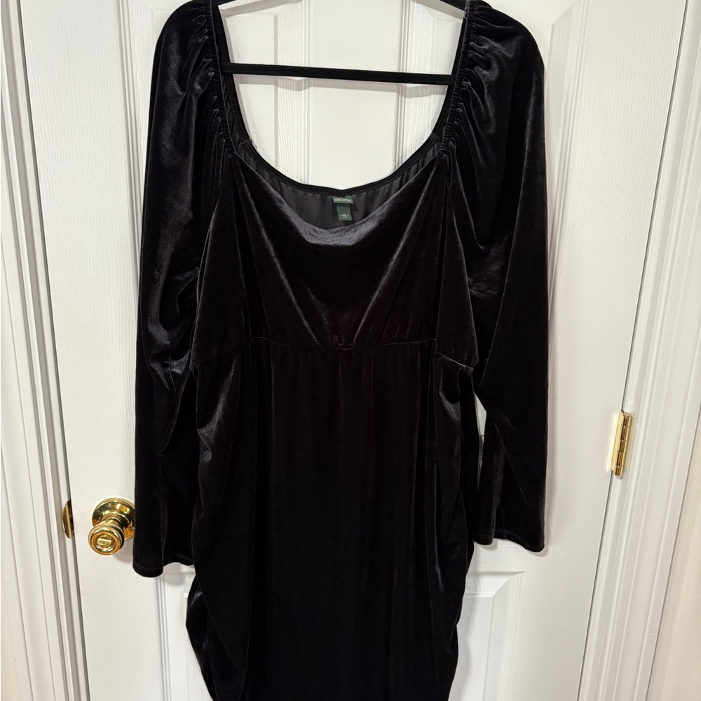 Wild Fable Black Velvet Dress